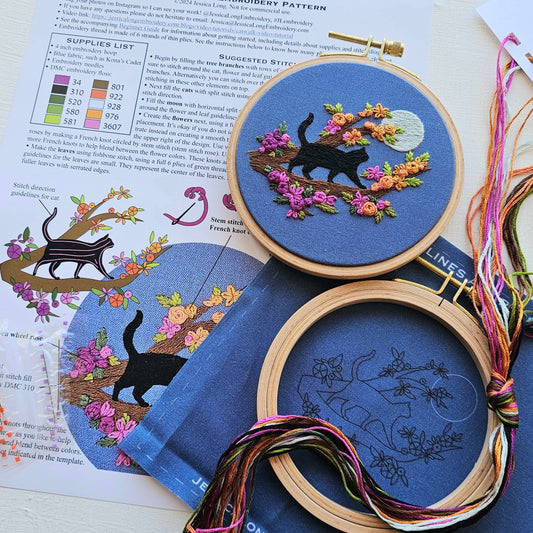 Catwalk Embroidery Kit – A Playful Way to Practice Stitches