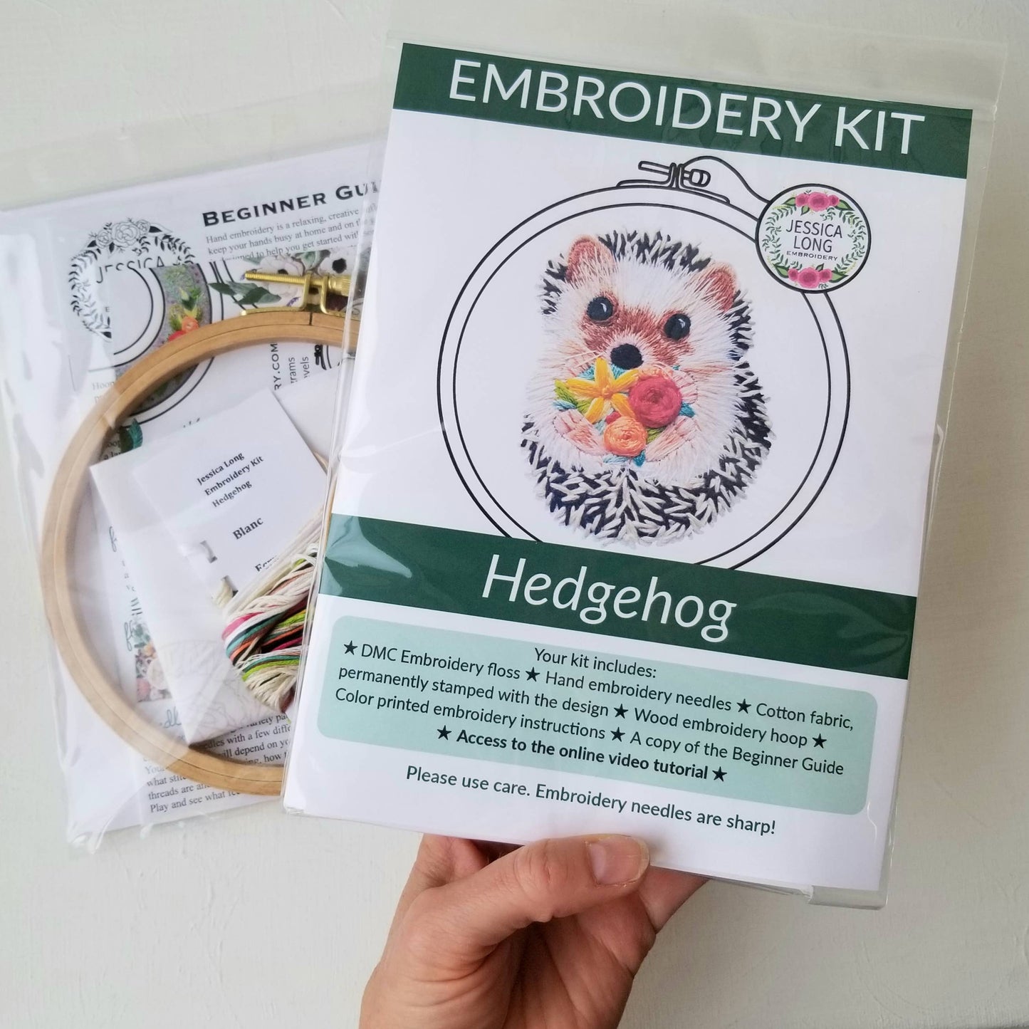 Hedgehog Embroidery Kit – Textured Stitching with a Little Personality