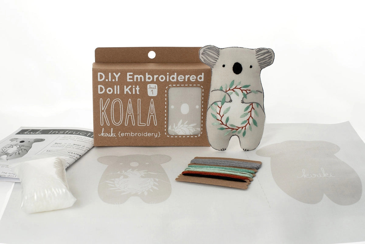 Embroidered Doll Kit - Koala