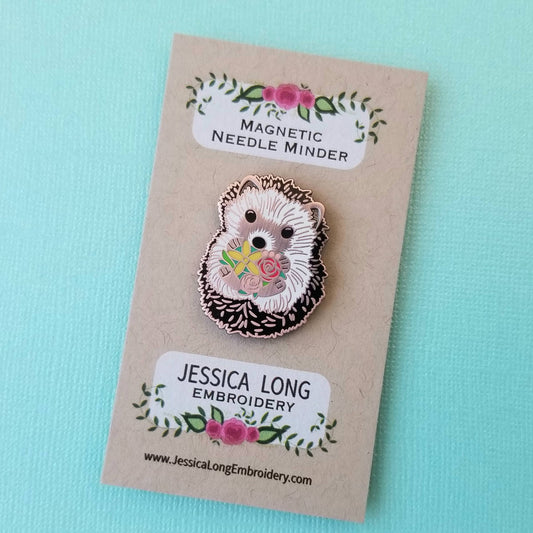 Hedgehog Needle Minder – Magnetic Stitching Companion in Enamel