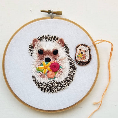 Hedgehog Needle Minder – Magnetic Stitching Companion in Enamel