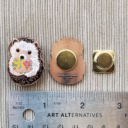 Hedgehog Needle Minder – Magnetic Stitching Companion in Enamel