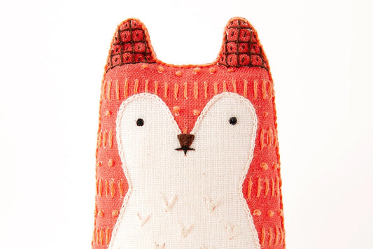 Embroidered Doll Kit - Fox