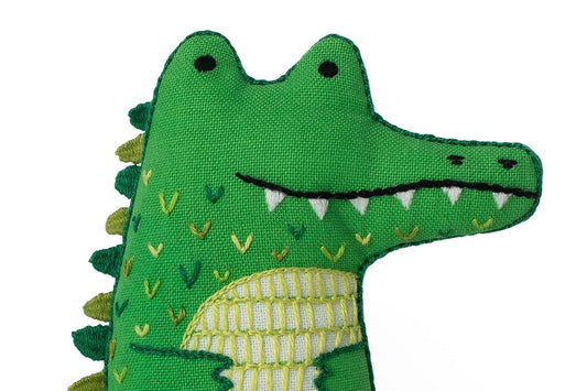 Embroidered Doll Kit - Alligator
