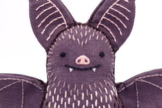 Embroidered Doll Kit - Bat