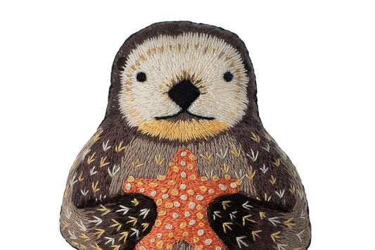 Embroidered Doll Kit - Otter