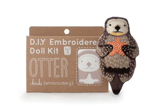 Embroidered Doll Kit - Otter