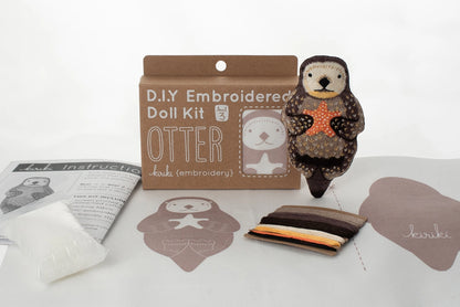 Embroidered Doll Kit - Otter