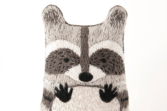 Embroidered Doll Kit - Raccoon