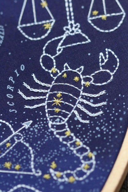 Star Map Embroidery Kit – Stitch the Night Sky